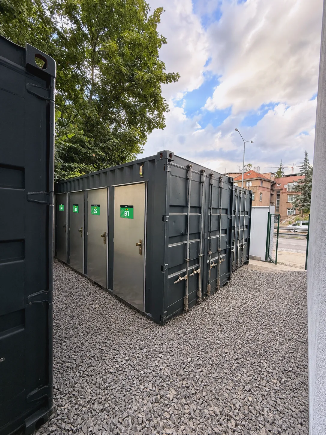 Venkovní skladovací boxy SWORP BOX v Libni